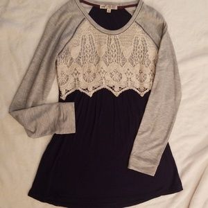 Long Blouse w/ Lace